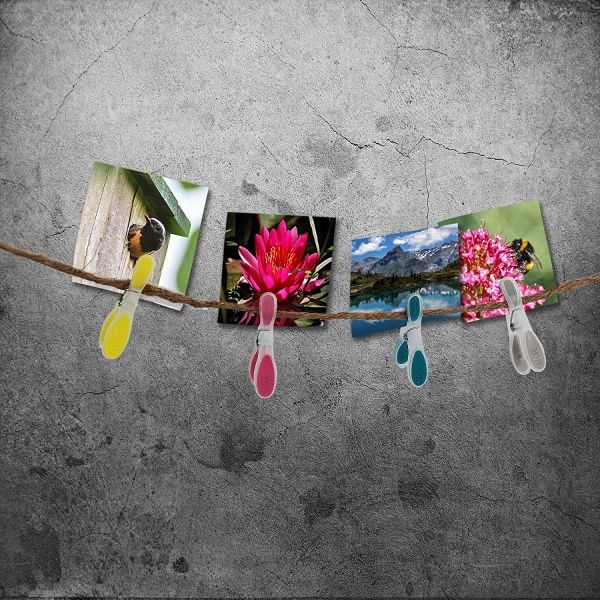 Веревка для сушки белья 4 мм х 100 м + 20 пластиковых прищепок Gruntek