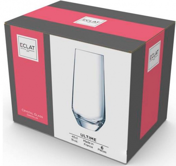 Набор стаканов высоких Eclat Ultime 450 мл 6 шт. Cristal Darques 