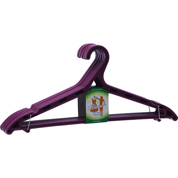 Набор вешалок Классик цветные 5 шт