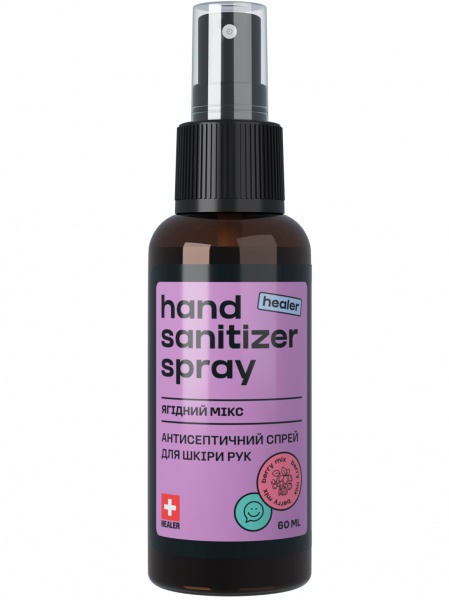 	 Антисептик для рук HEALER Hand Sanitizer ягідний 60 мл