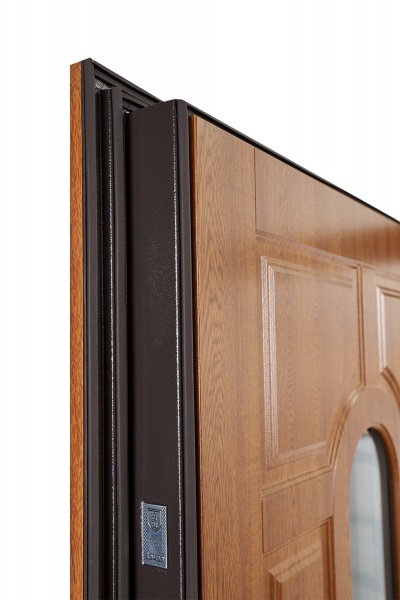 Дверь входная Abwehr стальные MG3 (487+487)(Vс)(СПЗ)(К25/ЗК) 096L(ЗД+РТ)+(ЗД) дуб золотой 2050x960 мм левая