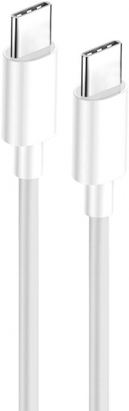 Кабель ColorWay Type-C - Type-C (TPE) (PD Fast Charging 60W) 3.0А 1 м білий (CW-CBPDCC055-WT) 