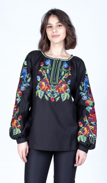 Вышиванка Эдельвика черный р. 3XL 218-21/00 