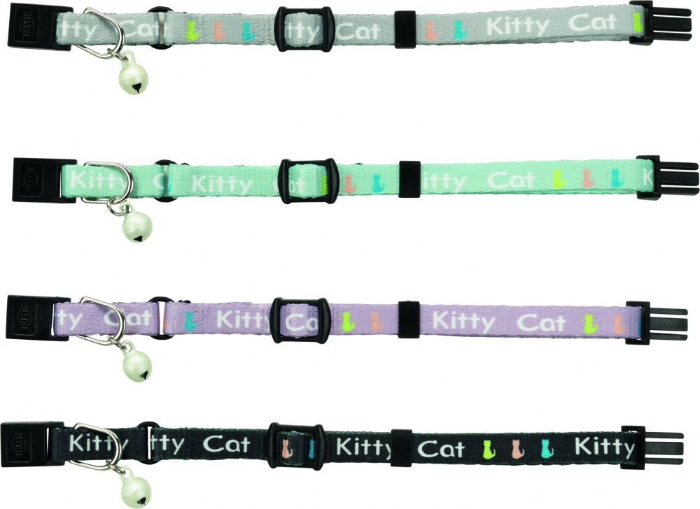 Ошейник Trixie Kitty для кошек с колокольчиком нейлон