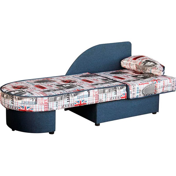 Тахта Берегиня Домовенок правая 1410x770x740 мм синий