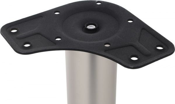 Меблева ніжка DC АВ d60x1100 мм матовий нікель з верхнім сталевим кріпленням 