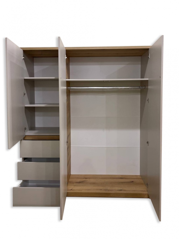 Шафа гардеробна Kartissa Гектор 3д3ш 2065х1776х526 мм кашемір