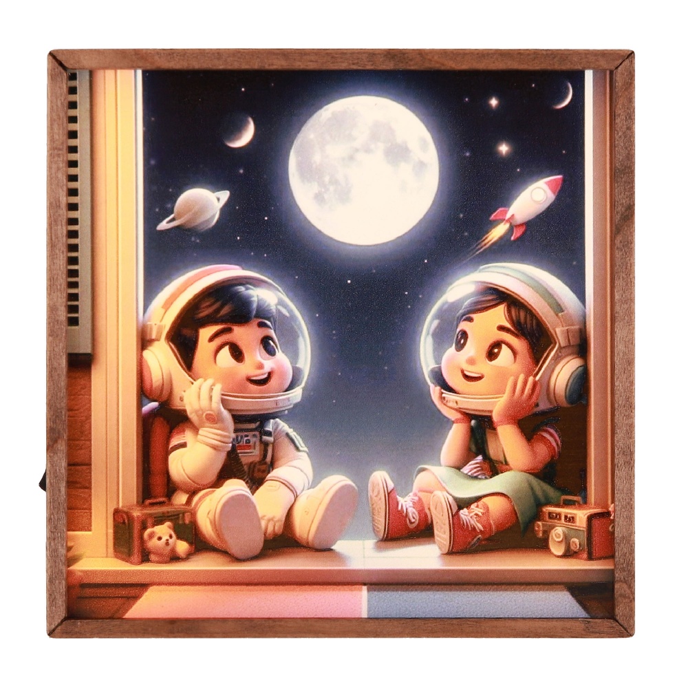 Настільна лампа декоративна The 11's Діти 1x2 Вт дуб