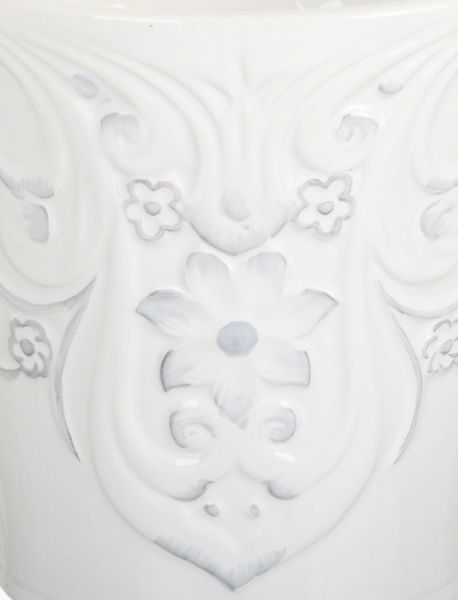 Кашпо керамічне Букет круглий (LJ16A0160D) кремовий 