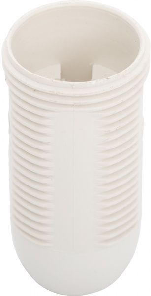 Патрон электрический  ЕМТ с гайкой E14 термопластик белый 22-0117