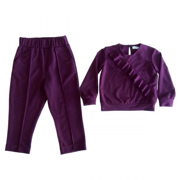 Спортивний костюм Lucky tots р.104 баклажановий 1831.3 