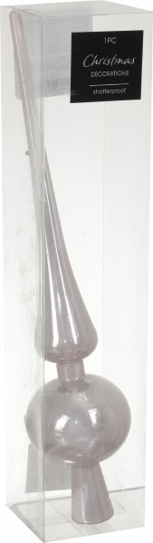 Верхівка для ялинки CAN208380 глянцева d60 мм блакитний 