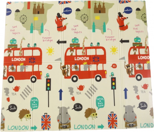 Ігровий килимок Bambinelli 180х196х0.8 см в сумці HSP1125031/London/Animals