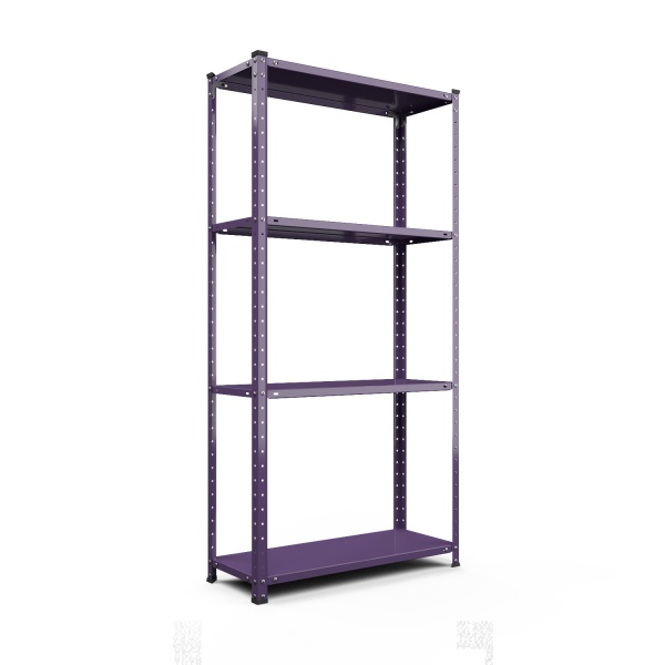 Стеллаж металлический Меткас РЕК сиреневый 1500x750x300 мм металл полка 4 шт. краска 