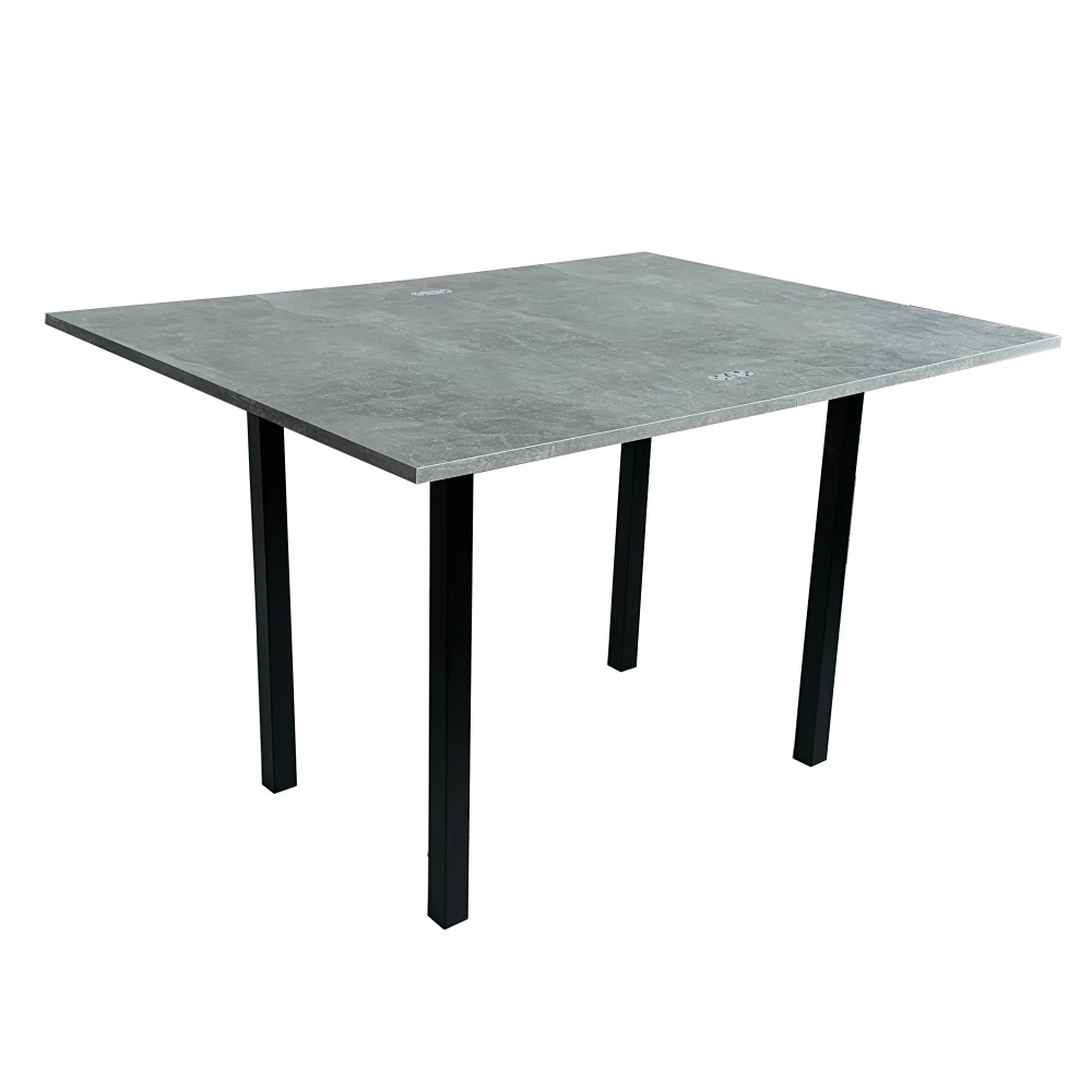 Стол-трансформер 900(1200)x600x750мм ателье светлый/черный