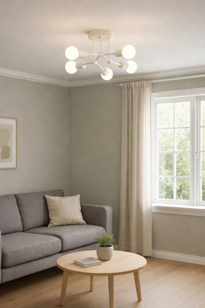 Люстра ELIOS 6x6 Вт E27 білий DL1015