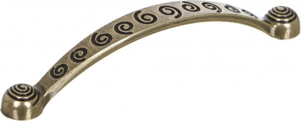 Меблева ручка D-137 G4 96 мм стара бронза DC 73148