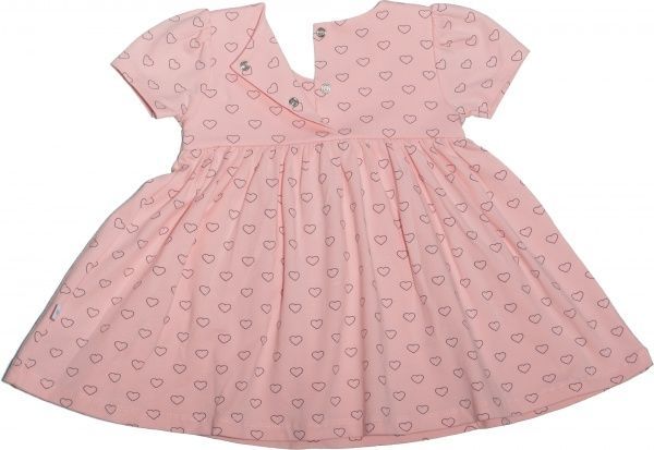 Сукня Фламінго для дівчаток сердечки р.74 персиковий 634-423-3 