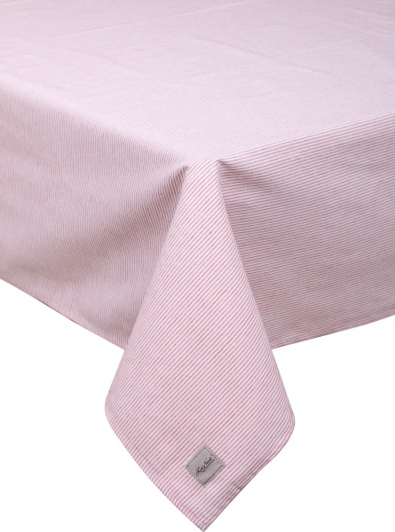 Скатерть Fish красная полоска 136x136 см красный La Nuit 