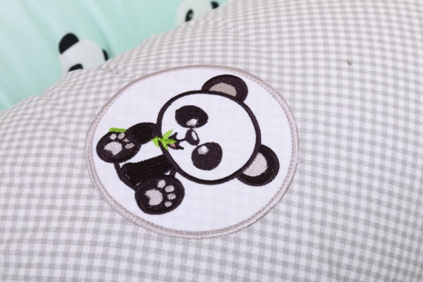 Подушка для годування Papaella Панда 30х190 см м'ятний 