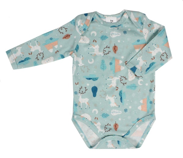 Боди для мальчика Bambinelli р.68 голубой с принтом 