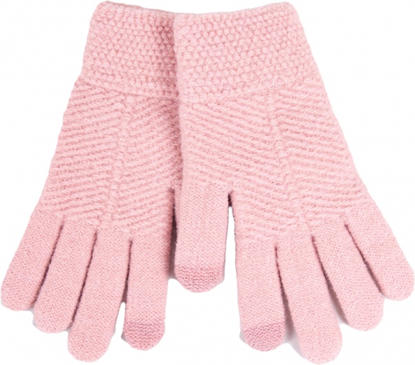Варежки YO! р.20 розовый 