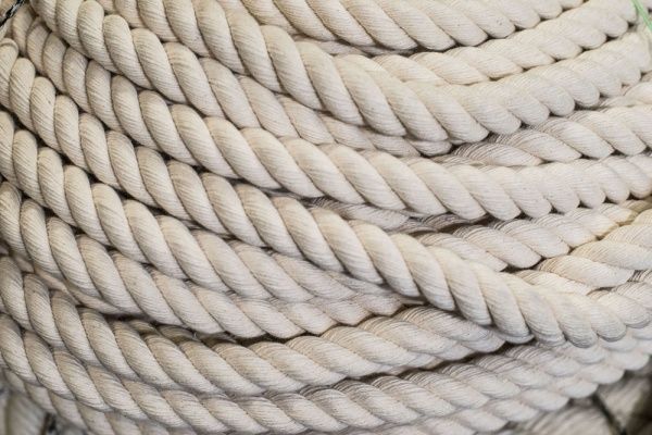 Канат бавовняний-гімнастичний 35 мм бежевий