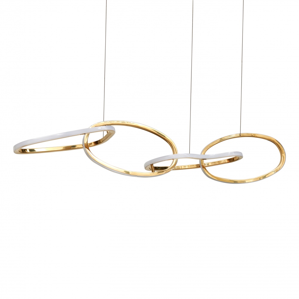 Люстра светодиодная Berger 4x56 Вт LED-модуль золотой 7017-PL-56 Gold