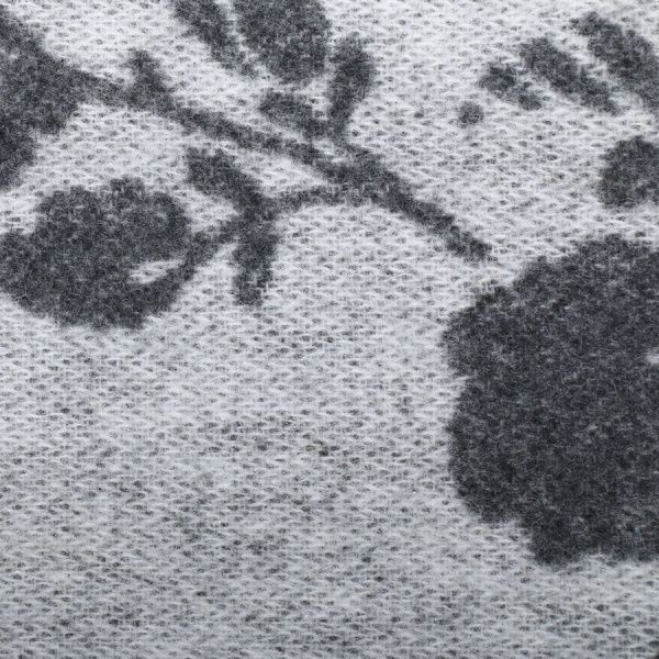 Плед Sanremo цветы 140x200 см серый La Nuit 