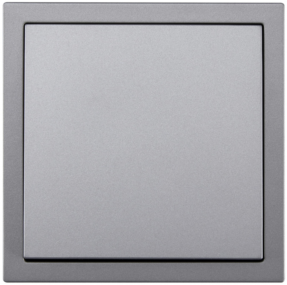 Механізм вимикача одноклавішний HausMark Juna без підсвітки сірий 7041-3588-100QC