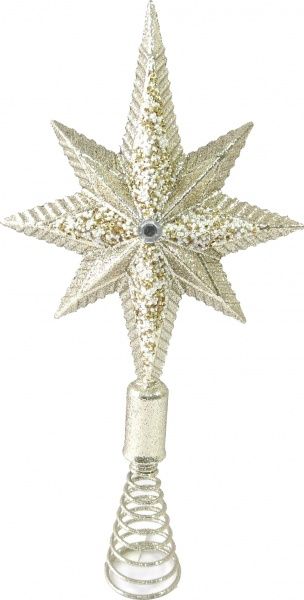 Верхівка пластикова Вифлиємська зірка шампань 