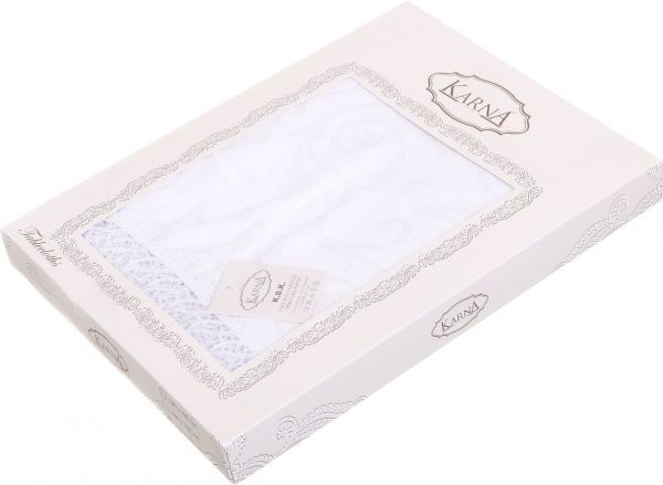 Скатерть KDK 160x300 см белый Karna 