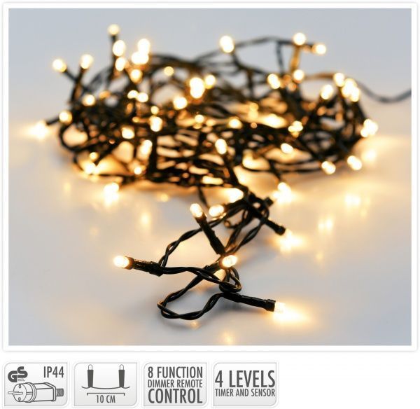 Электрогирлянда тепло-белый встроенный светодиод (LED) 480 ламп 48 м