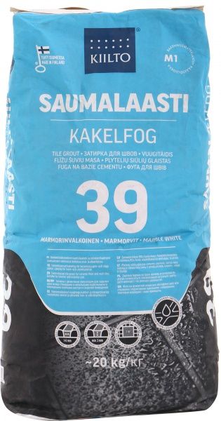Фуга Kiilto Kesto 39 20 кг светлый мрамор 