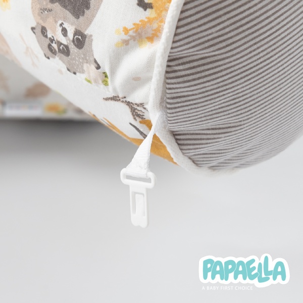 Бортик-валик захисний мультифункціональний Обіймашки 2 шт. Papaella різнокольоровий 