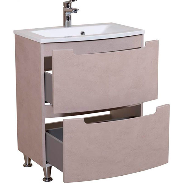 Тумба напольная Aqua Rodos HeadWay 70 см бетон бежевый под умывальник EAST 70 и Дельта 70