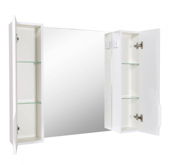 Дзеркало з шафкою Aqua Rodos 100 см з пеналами (без підсвічування) АР000001173