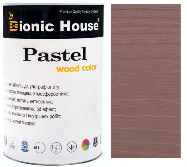 Краска Bionic House укрывная Pastel Wood Color Р218 королевский индиго шелковистый глянец 0,8 л