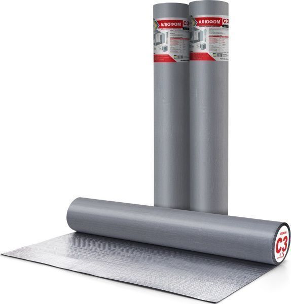 Полотно Normaizol фольговане самоклеюче алюфом 5 м.п 3 мм