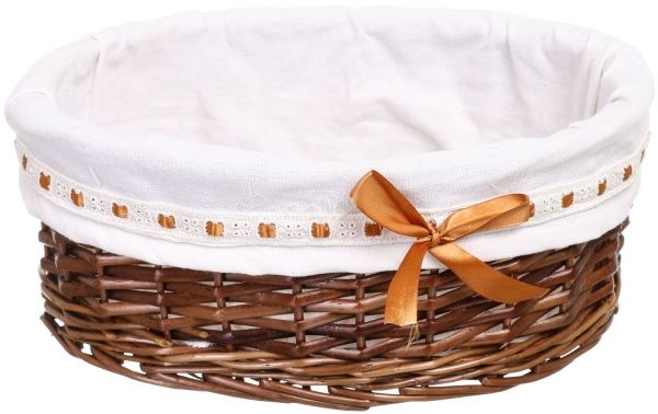 Кошик плетений з текстилем 34x26x14 см HQ13-10CD-4 