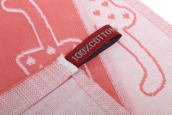 Рушник Котик 27x50 см помаранчевий 