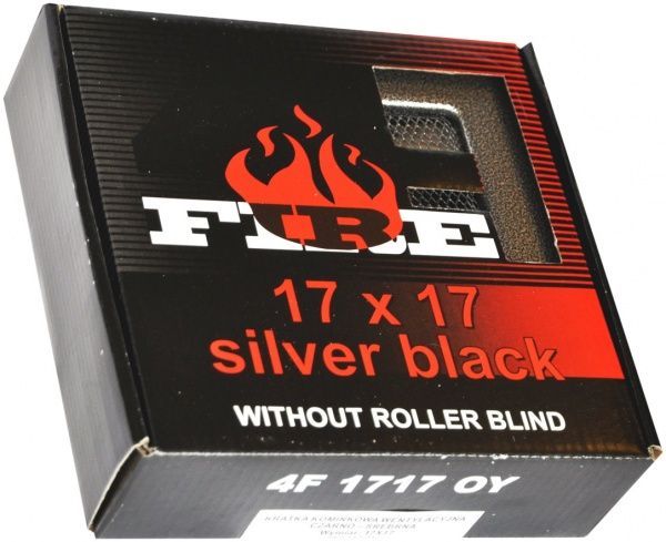 Решітка камінна  4FIRE 17х17 антік срібло