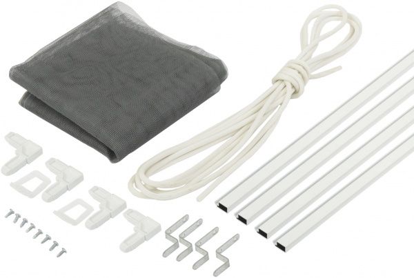 Сетка москитная на окна / на балкон сборная 792х1542 мм серый