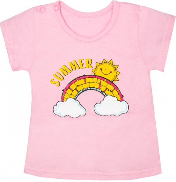 Футболка для девочек для девочек GABBI FT-22-2/1 р.62 розовый 13127 