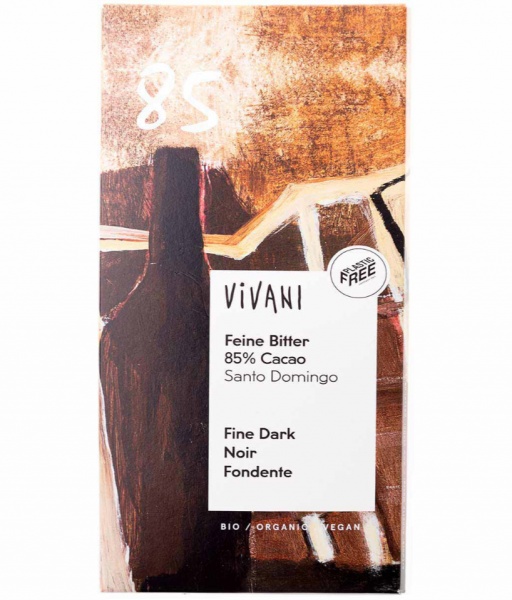 Чорний шоколад Vivani 85% какао 100 г