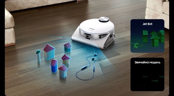 Робот-пылесос Samsung Bespoke Jet Bot AI plus VR50T95735W/UK white