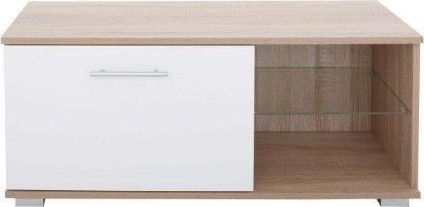 Тумба под ТВ Мурсия 2-Б дуб сонома/белый 