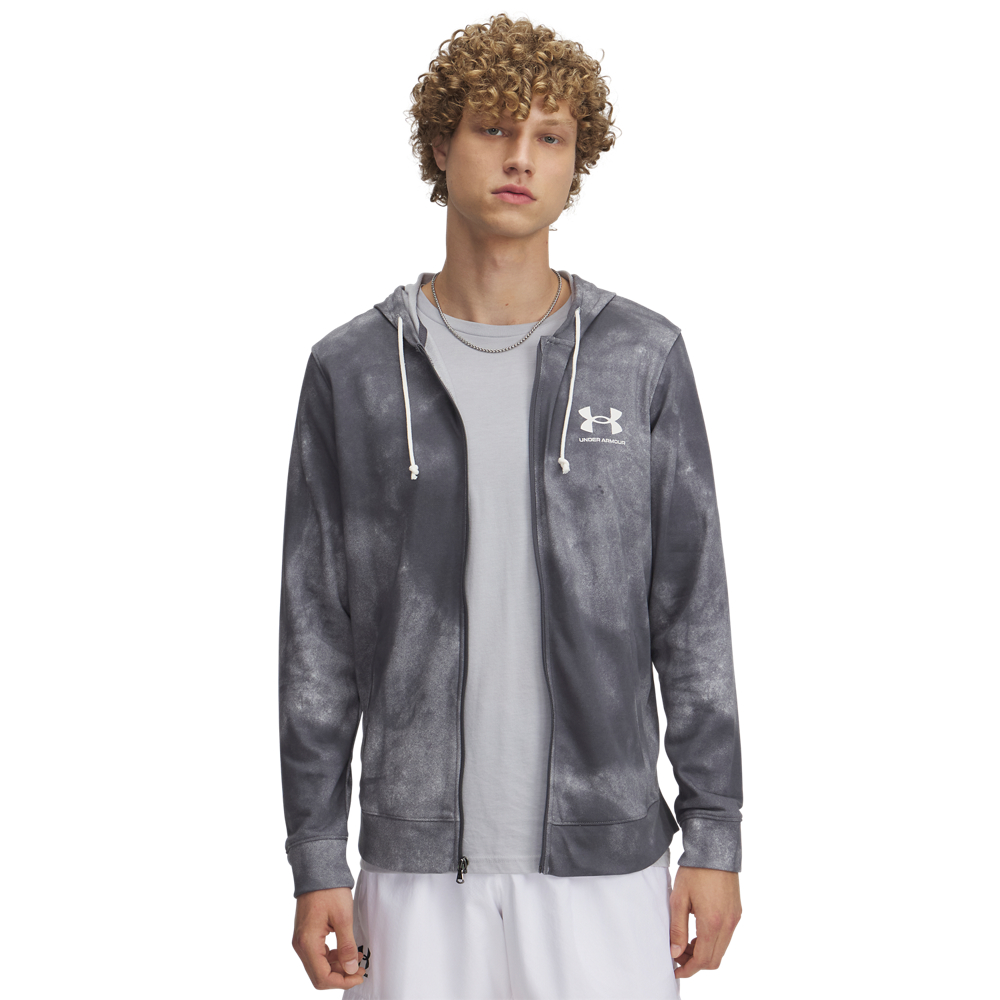 Джемпер Under Armour Rival Terry AOP FZ Q1 1390139-025 р.S-M серый