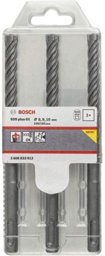 Набор буров Bosch 5X SDS-plus 3 шт. 2608833912