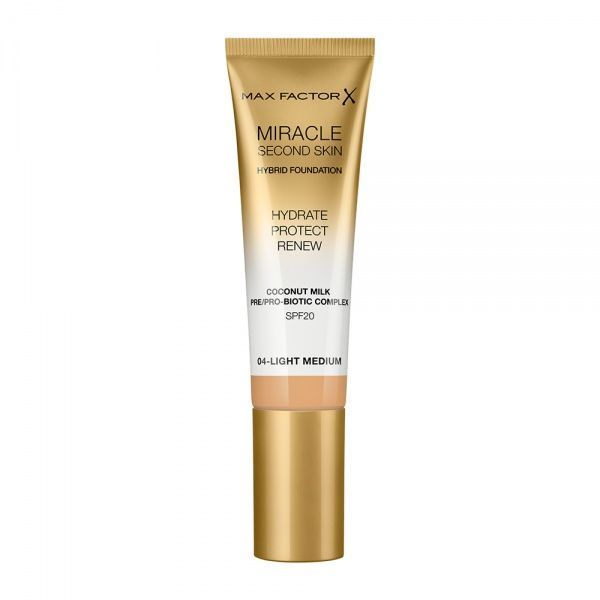Тональная основа Max Factor Miracle Second Skin 04 Light Medium 30 мл